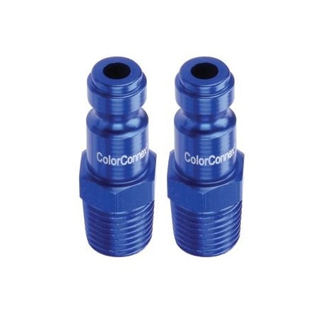 PLUG TYPE C BLUE 1/4 M NPT  2PK